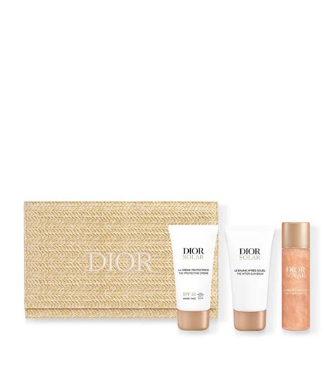 dior solar gift set with bag|dior sun protection products.